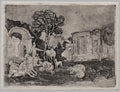Pastoral Landscape with Ruins by Gerhardt Janssen (Dutch, 1636–1725) - Classic Art canvas print