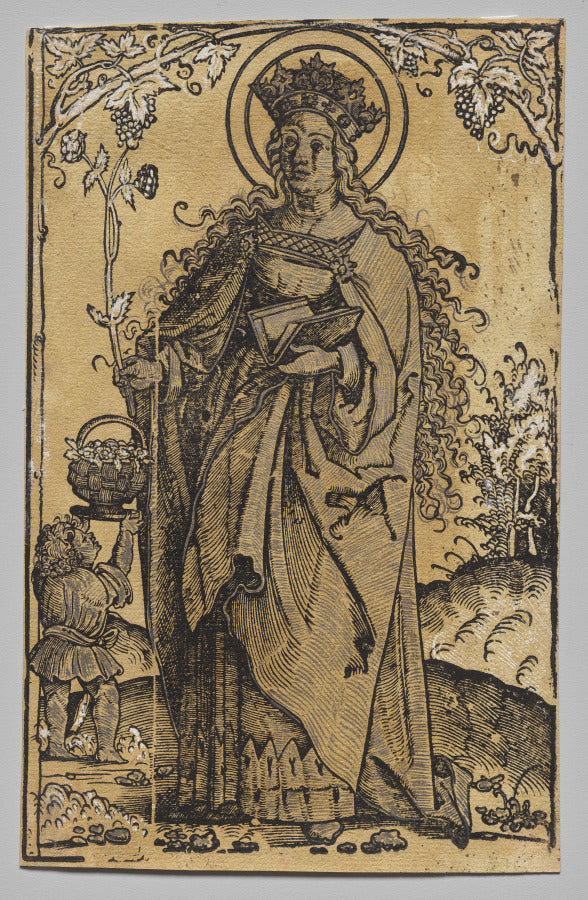 Saint Dorothy by Hans Springinklee (German, 1540) - Abstract canvas print