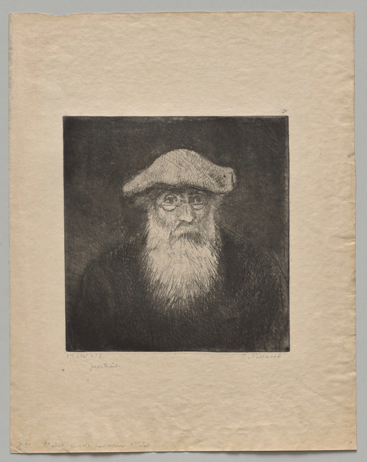 Self-Portrait by Camille Pissarro (French, 1830–1903) - Impressionist canvas print