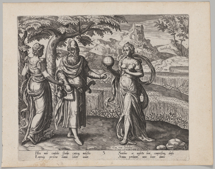 The Seed Received among the Thorns by Philip Galle (Flemish, 1537–1612) - Classic Art canvas print