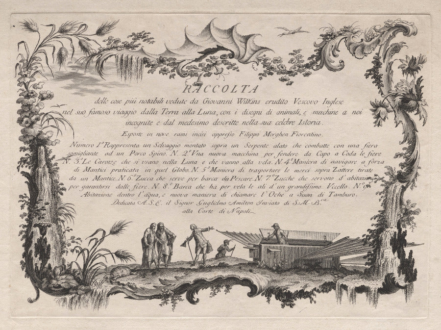 Title and Dedication Page by Filippo Morghen (Italian, 1730–after 1807) - Classic Art canvas print
