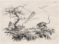 A new device to cleave wild beasts from Head to Tail by Filippo Morghen (Italian, 1730–after 1807) - Classic Art canvas print