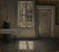 Strandgade, Sunshine by Vilhelm Hammershøi (Danish, 1864–1916) - Classic Art canvas print