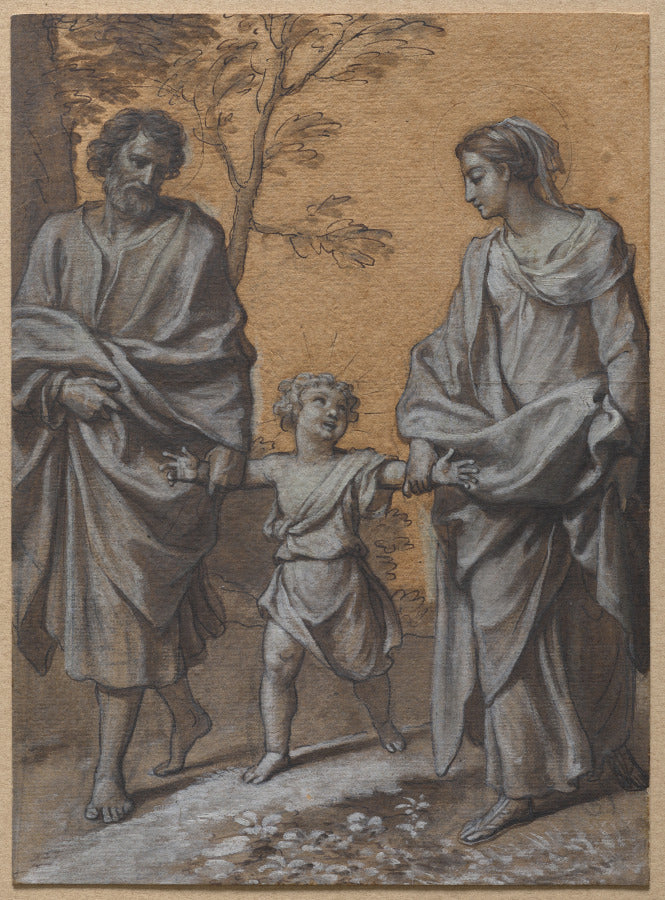 The Return of the Holy Family from Egypt by Claude Simpol (French, c. 1666–before 1711) - Classic Art canvas print