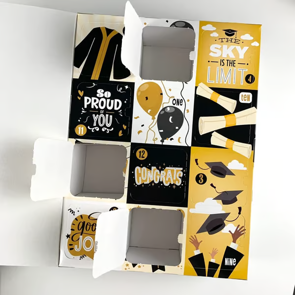 DIY Graduation Gift Boxes | 12 Days of Congrats Packaging