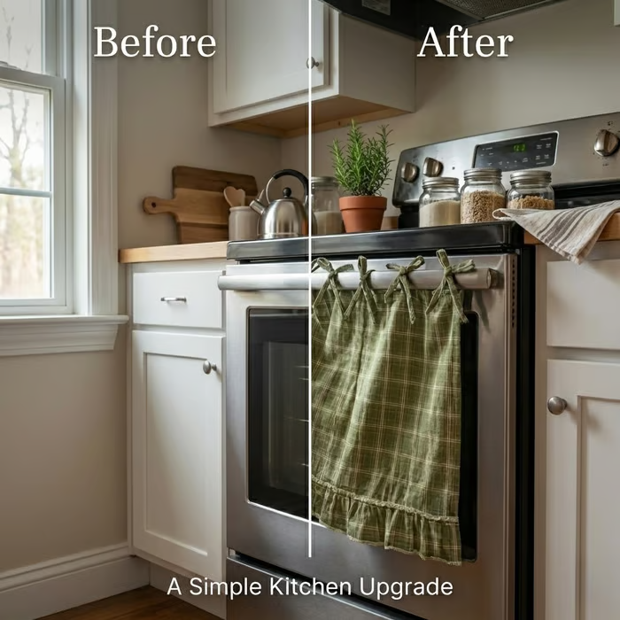 👗 🔥 Handmade Farmhouse Oven Skirt - Artisan Kitchen Collection