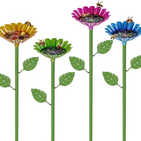 🐝🌷Bee and Butterfly Water Feeder with Flower Design🎁BUY MORE SAVE MORE