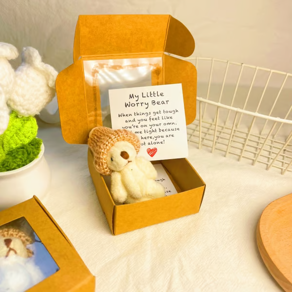 ⏰Final 3 Hours: Only $9.98🎉🎁Handmade Mini Plush Teddy Bear in Box