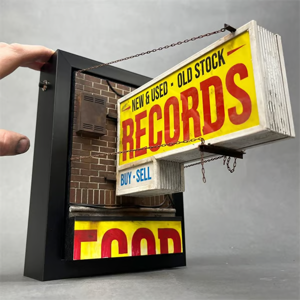 🔥LAST DAY 49% OFF-Record Store Retro Wall Light - Record Collector Gift✨3-Year Warranty