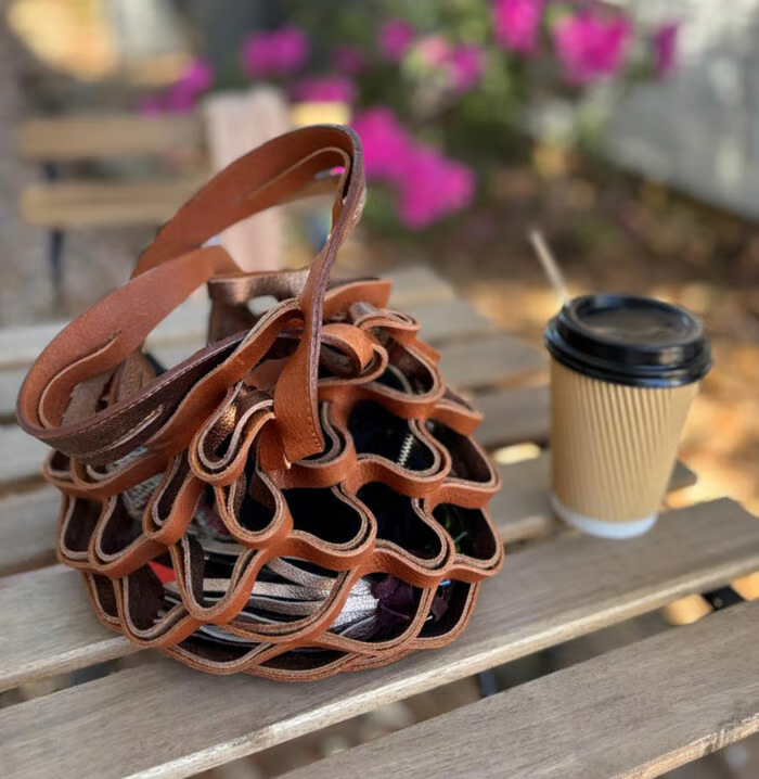 🔥Last Day: 49% OFF🔥The Zest Bag - Handmade Leather Folding Tote Bag