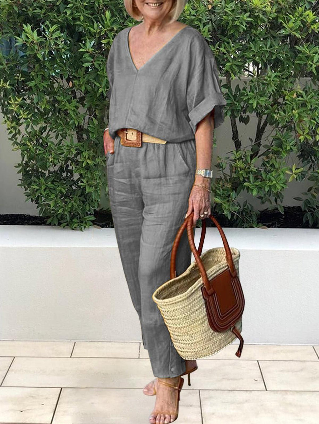 Women's Casual Loose Top And Pants Set