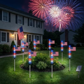 🔥Last Day 49% OFF - 🔥8 Solar American Flag Pathway Lights – Red, White & Blue Yard Glow for 250th Independence Celebration 🇺🇸✨