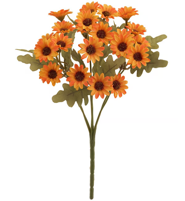 🏆Flash Sale⚡Artificial Outdoor Sunset Mums Flowers - UV resistant, Waterproof, Windproof