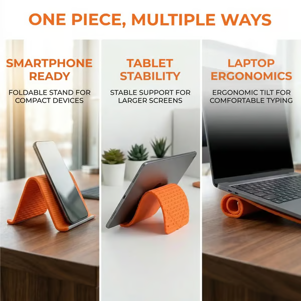 ⚡️Last Day 50% OFF -Flexible silicon Phone holder stand, Bendable Rollable Foldable Design🔥Buy 2 Free Shipping