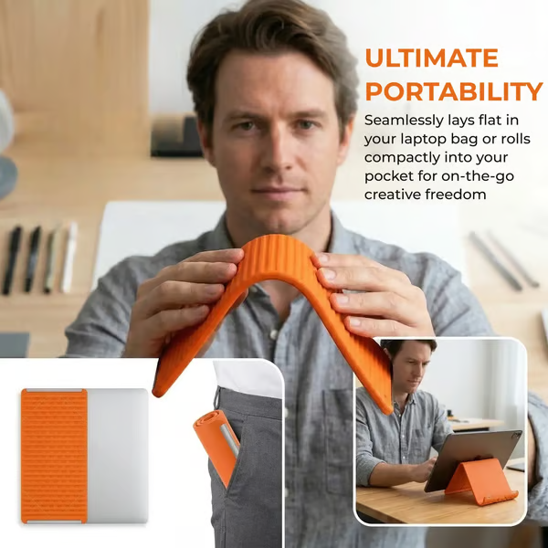 ⚡️Last Day 50% OFF -Flexible silicon Phone holder stand, Bendable Rollable Foldable Design🔥Buy 2 Free Shipping