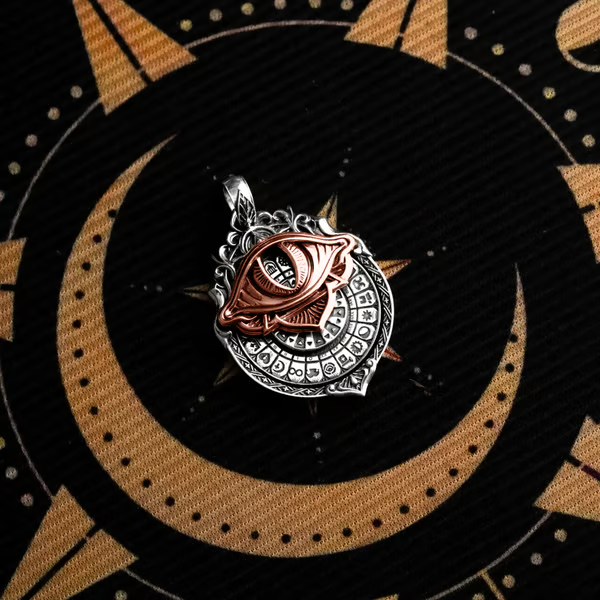 🔥LAST DAY 50% OFF👁️‍🗨️Handmade Tarot Vision Pendant: Connect to Cosmic Wisdom Anytime (❤Cheat Sheet Included)