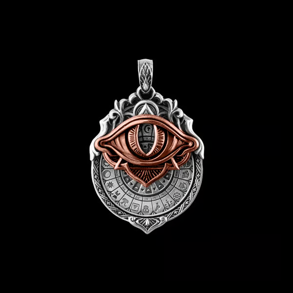 🔥LAST DAY 50% OFF👁️‍🗨️Handmade Tarot Vision Pendant: Connect to Cosmic Wisdom Anytime (❤Cheat Sheet Included)