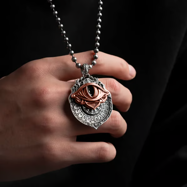 🔥LAST DAY 50% OFF👁️‍🗨️Handmade Tarot Vision Pendant: Connect to Cosmic Wisdom Anytime (❤Cheat Sheet Included)