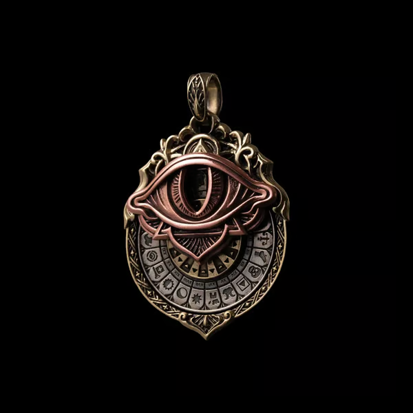 🔥LAST DAY 50% OFF👁️‍🗨️Handmade Tarot Vision Pendant: Connect to Cosmic Wisdom Anytime (❤Cheat Sheet Included)