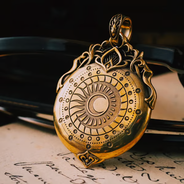 🔥LAST DAY 50% OFF👁️‍🗨️Handmade Tarot Vision Pendant: Connect to Cosmic Wisdom Anytime (❤Cheat Sheet Included)