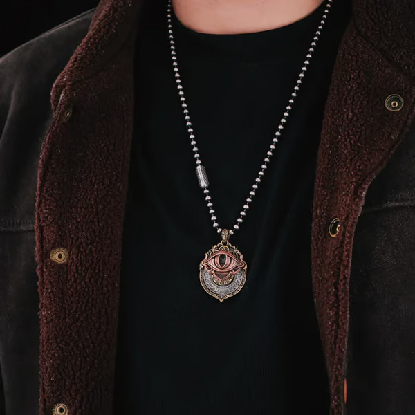 🔥LAST DAY 50% OFF👁️‍🗨️Handmade Tarot Vision Pendant: Connect to Cosmic Wisdom Anytime (❤Cheat Sheet Included)