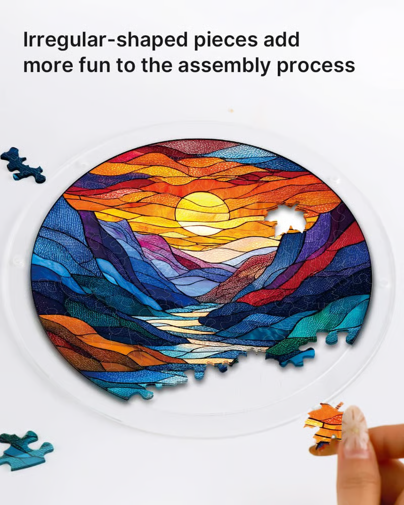 🔥New 2026🏆 Upgrade:🌎Last Day 49% OFF-Acrylic Jigsaw Puzzle Suncatcher
