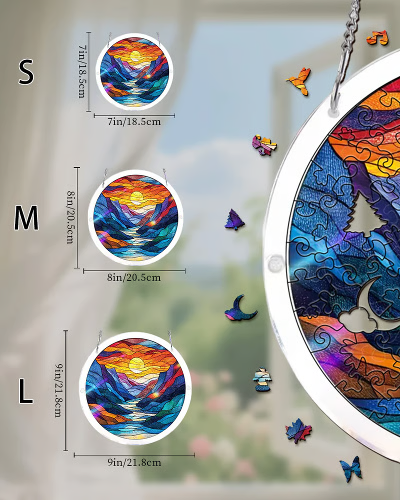 🔥New 2026🏆 Upgrade:🌎Last Day 49% OFF-Acrylic Jigsaw Puzzle Suncatcher