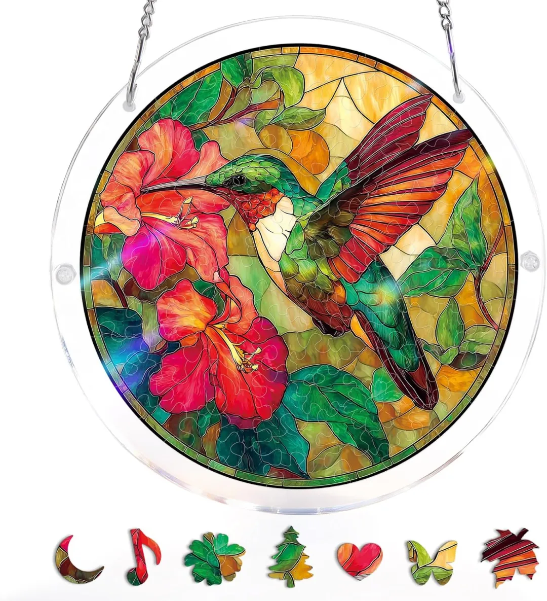 🔥New 2026🏆 Upgrade:🌎Last Day 49% OFF-Acrylic Jigsaw Puzzle Suncatcher