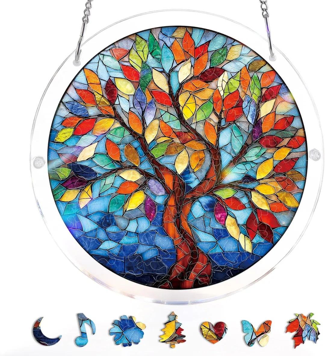 🔥New 2026🏆 Upgrade:🌎Last Day 49% OFF-Acrylic Jigsaw Puzzle Suncatcher