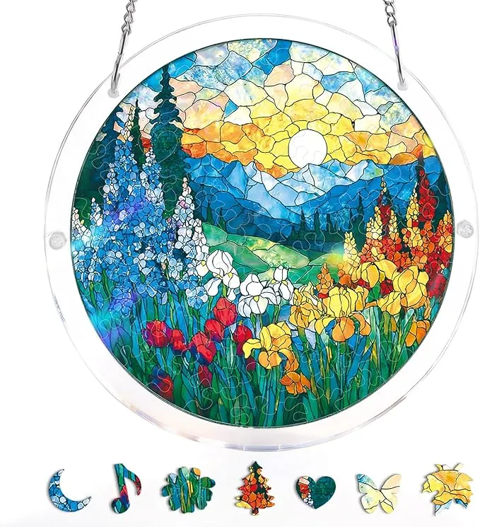 🔥New 2026🏆 Upgrade:🌎Last Day 49% OFF-Acrylic Jigsaw Puzzle Suncatcher