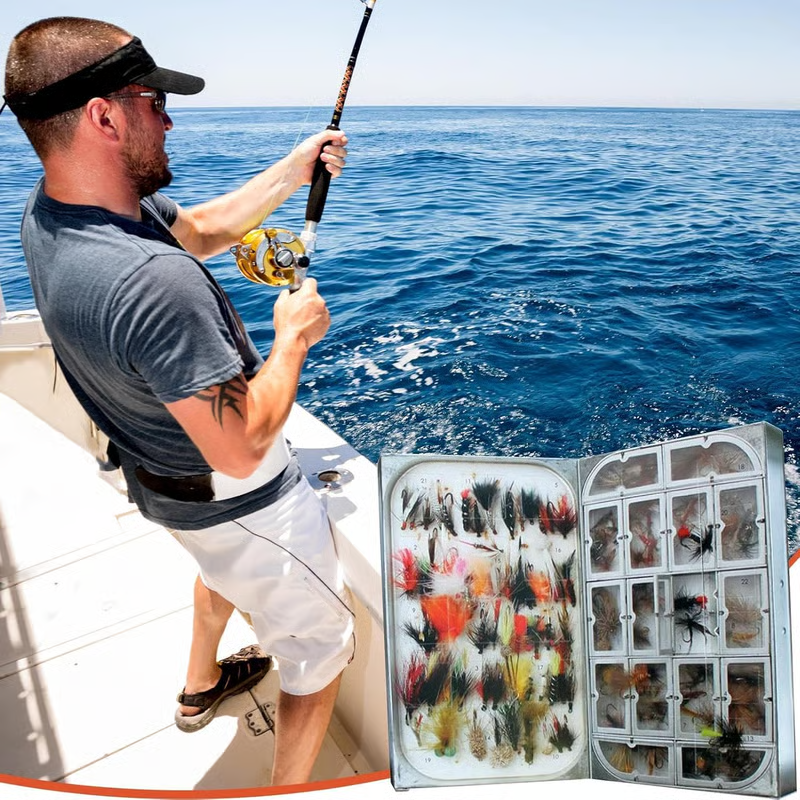 Fly Fishing Advent Calendar – Handmade Flies + Waterproof Fly Box | Daily Surprises for Anglers, The Ultimate Christmas Countdown Gift