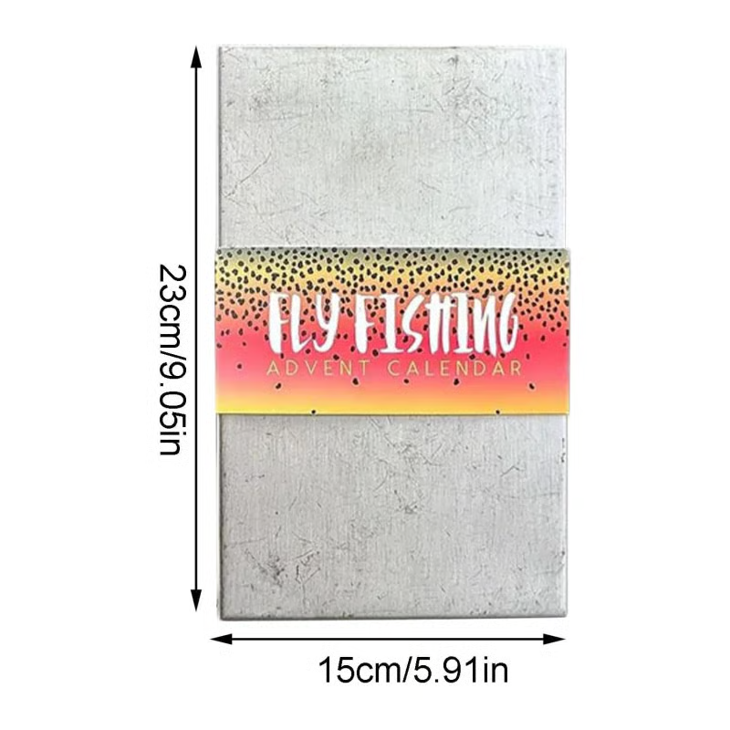 Fly Fishing Advent Calendar – Handmade Flies + Waterproof Fly Box | Daily Surprises for Anglers, The Ultimate Christmas Countdown Gift