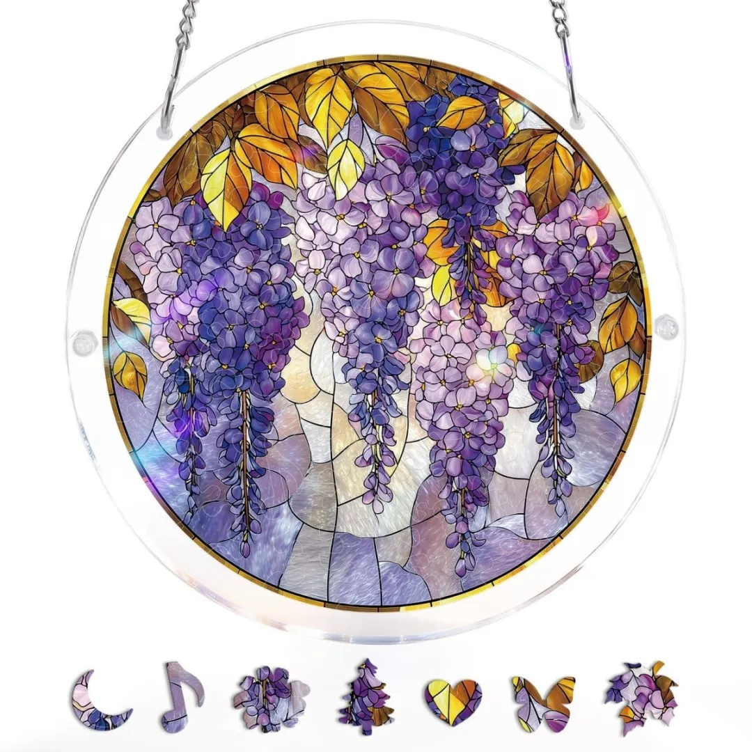 🔥New 2026🏆 Upgrade:🌎Last Day 49% OFF-Acrylic Jigsaw Puzzle Suncatcher