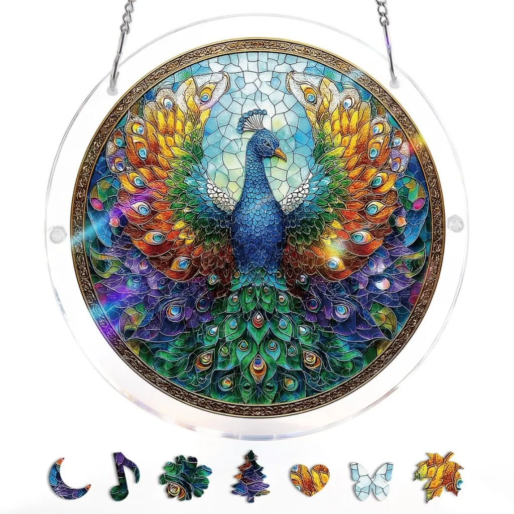 🔥New 2026🏆 Upgrade:🌎Last Day 49% OFF-Acrylic Jigsaw Puzzle Suncatcher