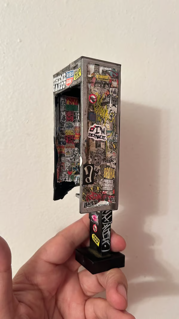 🔥LAST DAY 50% OFF-📞Miniature American Payphone in 1:12 Scale For Action Figure Displays / Toy Photography