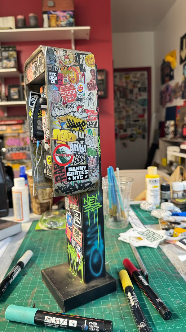 🔥LAST DAY 50% OFF-📞Miniature American Payphone in 1:12 Scale For Action Figure Displays / Toy Photography