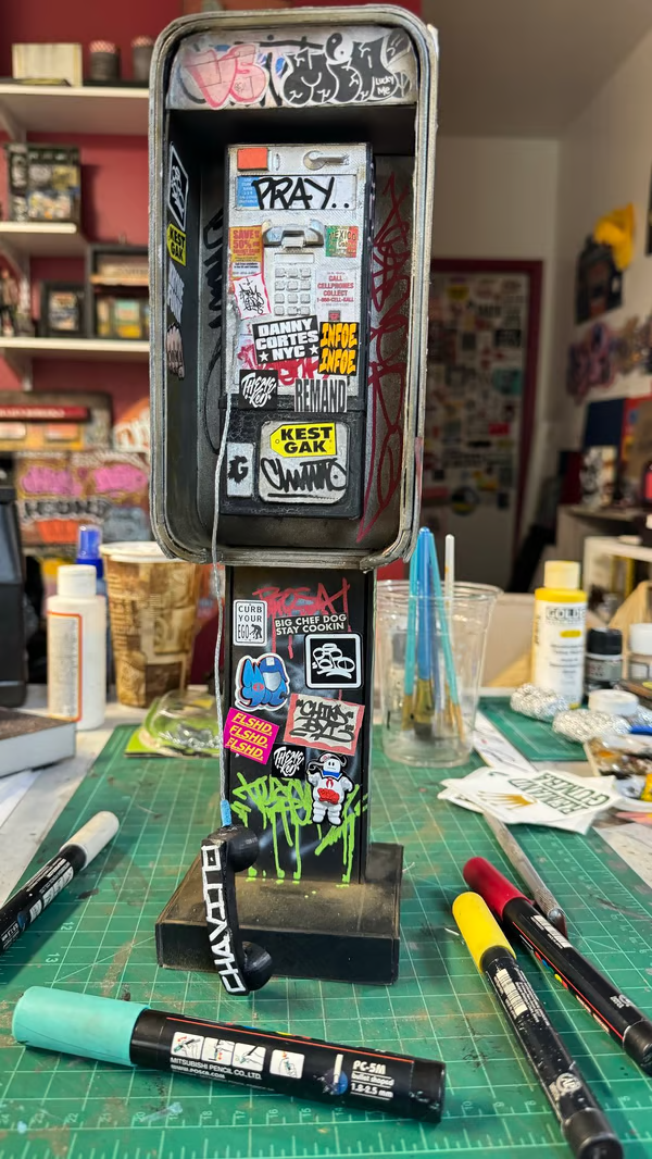 🔥LAST DAY 50% OFF-📞Miniature American Payphone in 1:12 Scale For Action Figure Displays / Toy Photography