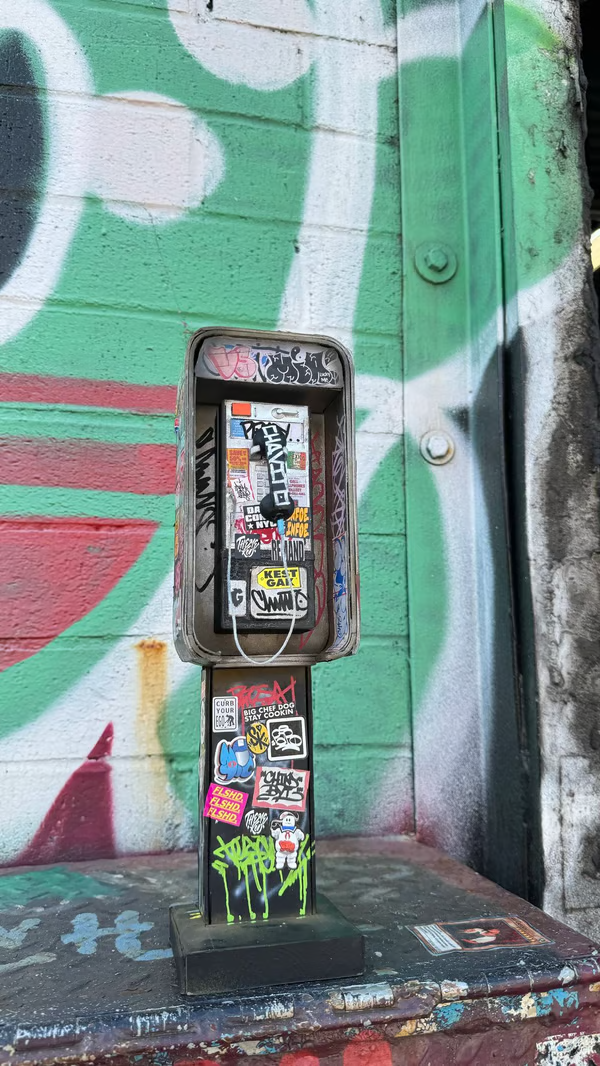 🔥LAST DAY 50% OFF-📞Miniature American Payphone in 1:12 Scale For Action Figure Displays / Toy Photography