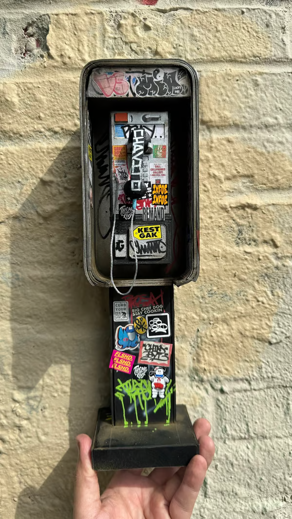 🔥LAST DAY 50% OFF-📞Miniature American Payphone in 1:12 Scale For Action Figure Displays / Toy Photography