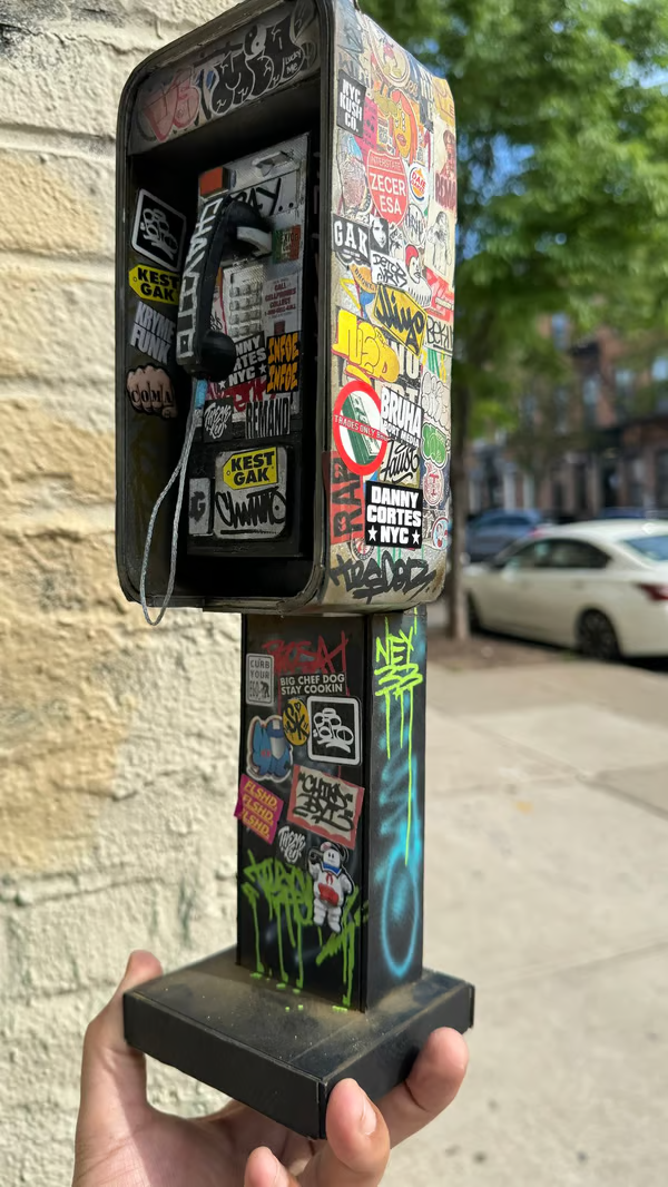 🔥LAST DAY 50% OFF-📞Miniature American Payphone in 1:12 Scale For Action Figure Displays / Toy Photography
