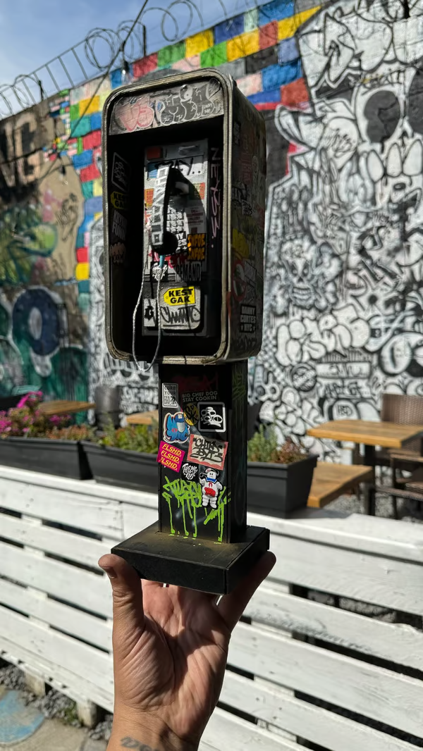 🔥LAST DAY 50% OFF-📞Miniature American Payphone in 1:12 Scale For Action Figure Displays / Toy Photography