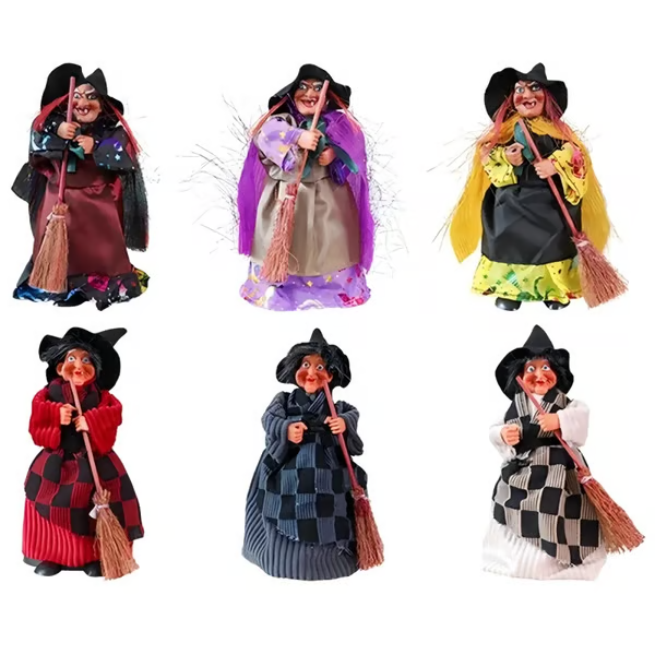 🔥LAST DAY 50% OFF🧙🧹Halloween Witch Doll Statue Decor Desktop