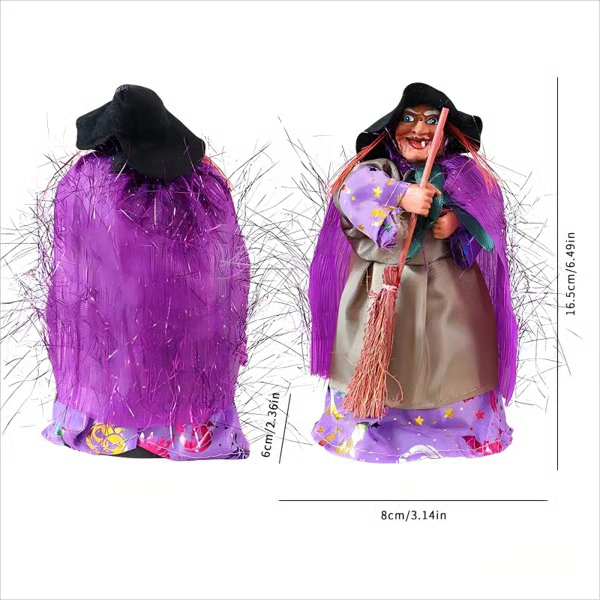 🔥LAST DAY 50% OFF🧙🧹Halloween Witch Doll Statue Decor Desktop