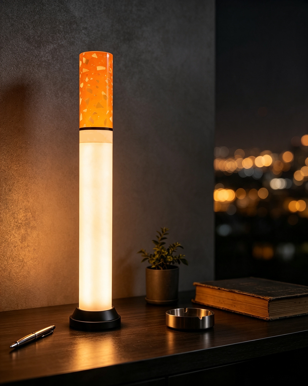 🚬 Cigarette Tube Shaped Style Floor Lamp | Retro Industrial Novelty Ambient Light