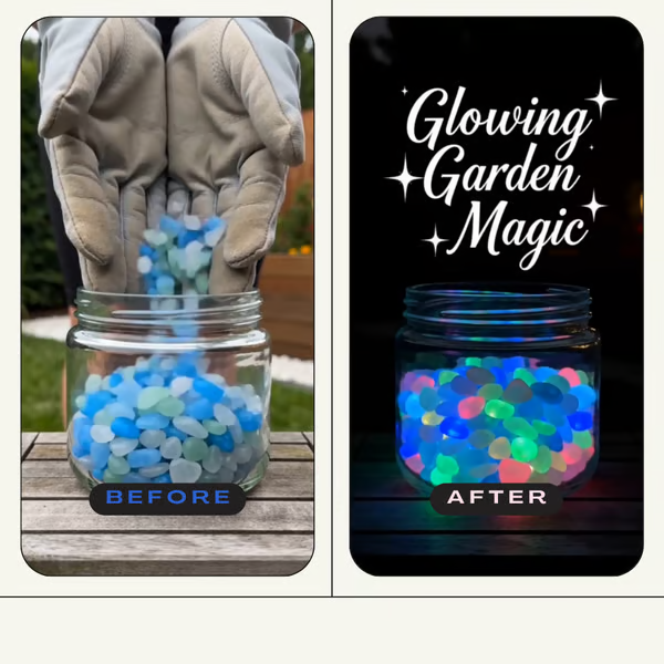(🎁Last Day 49% OFF)🌈Colorful Glow-in-the-Dark Garden Stones