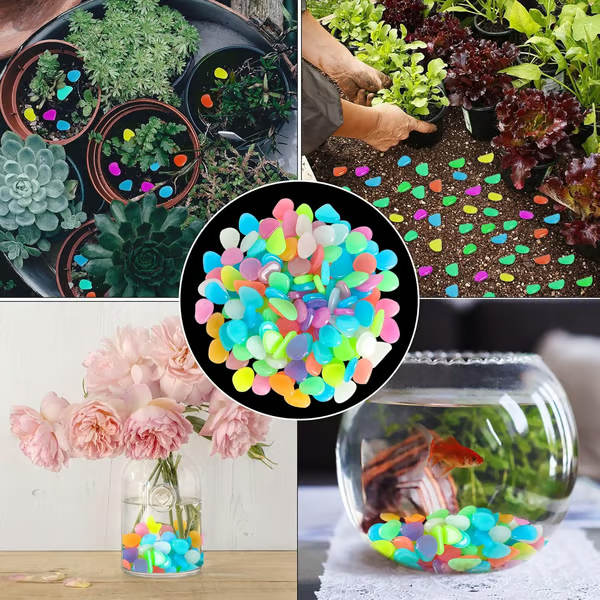 (🎁Last Day 49% OFF)🌈Colorful Glow-in-the-Dark Garden Stones