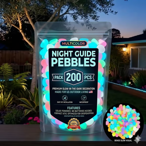 (🎁Last Day 49% OFF)🌈Colorful Glow-in-the-Dark Garden Stones