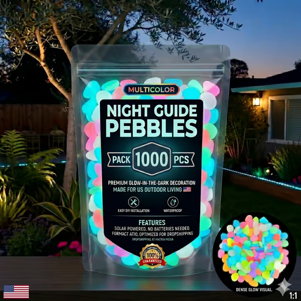 (🎁Last Day 49% OFF)🌈Colorful Glow-in-the-Dark Garden Stones