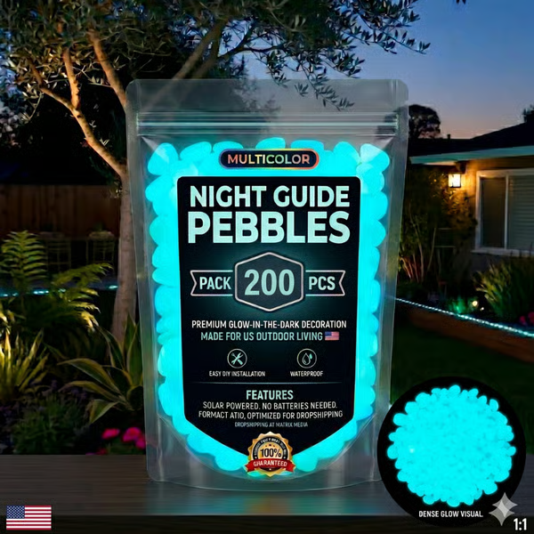 (🎁Last Day 49% OFF)🌈Colorful Glow-in-the-Dark Garden Stones