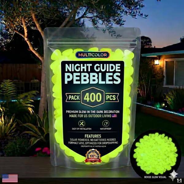(🎁Last Day 49% OFF)🌈Colorful Glow-in-the-Dark Garden Stones
